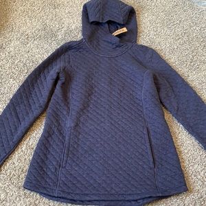 Duluth Trading Co. women’s quilted sweatshirt popover NWT